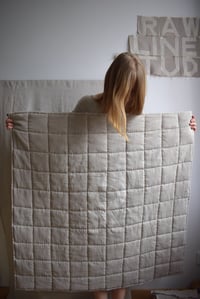Image 2 of Natural linen baby quilt