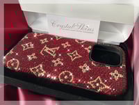 Image 1 of Red and Gold LV Tribute Fully Covered Case
