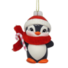 Retro Penguin Christmas Tree Ornament