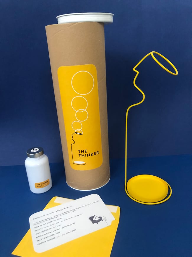 THE THINKER Limited Edition Brass Sculpture