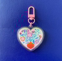 Image 1 of Porte-clés Cœur Fleuri