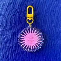 Image 1 of Porte-clés Soleil Rose