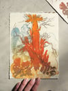 The Tree Stone Lithograph Print