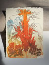 The Tree Stone Lithograph Print