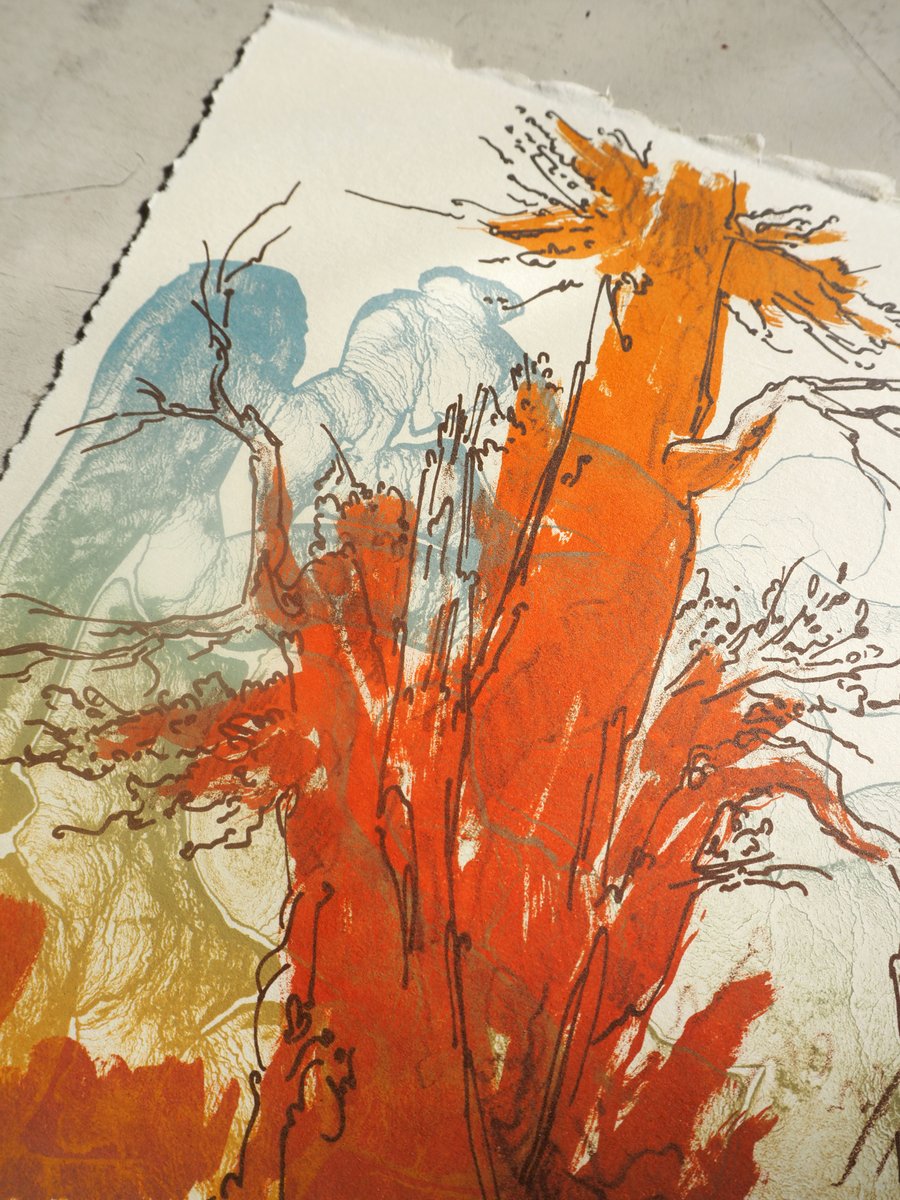 The Tree Stone Lithograph Print | Georgia Green