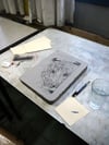 Dear Tiger Stone Lithograph Print