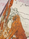 The Dog Beneath a Pine Tree (Close-Up), Stone Lithograph Print