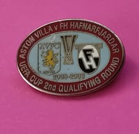 Villa V FH Hafnarfjardar UEFA Cup 2008/2009 match Badge 