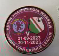 Villa V Leiga Warsaw Europa conference league 2023 match Badge 