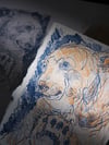 Polar Visitor A5 Stone Lithograph Print
