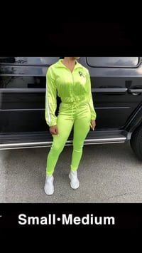 Image 3 of Cropped sweat suit 