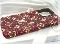 Image 2 of Red and Gold LV Tribute Fully Covered Case
