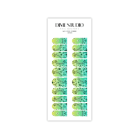 Image 2 of KEY LIME OMBRE BANDANA NAIL DECALS 