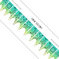 Image 6 of KEY LIME OMBRE BANDANA NAIL DECALS 