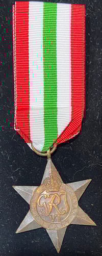 Image 2 of WW2 (British) Italy Campaign Star - Authentic Issue