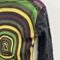 Image 5 of custo mixed fabric top