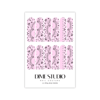 Image 3 of CLASSIC PINK BANDANA NAIL DECALS 