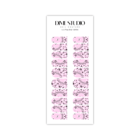 Image 5 of CLASSIC PINK BANDANA NAIL DECALS 