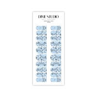 Image 2 of BABY BLUE BANDANA NAIL DECALS 