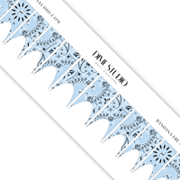 Image 6 of BABY BLUE BANDANA NAIL DECALS 