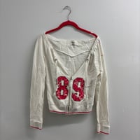 Image 1 of dkny off shoulder zip up