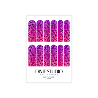Image 4 of PURPLE PINK OMBRE BANDANA NAIL DECALS 
