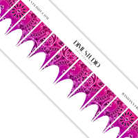 Image 5 of PURPLE PINK OMBRE BANDANA NAIL DECALS 