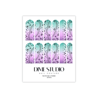 Image 2 of MERMAID OMBRE CLASSIC BANDANA NAIL DECALS 