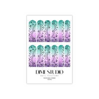 Image 3 of MERMAID OMBRE CLASSIC BANDANA NAIL DECALS 