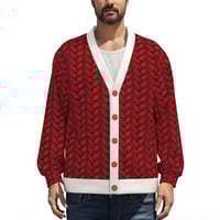 Image 1 of The Classic Santa Cardigan with white trim