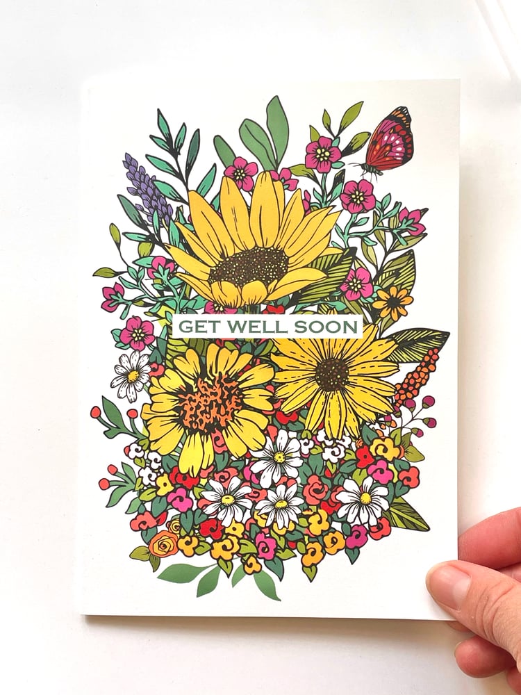 Image of Get well soon card