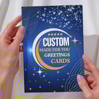 Image 1 of Custom Made Greeting Cards with Unique Design