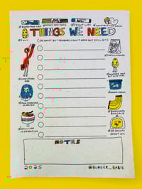 Image 2 of THINGS WE NEED MAGNETIC PAPER PAD 