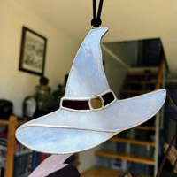Image 1 of Chapeau de sorcière - Blanc irisé