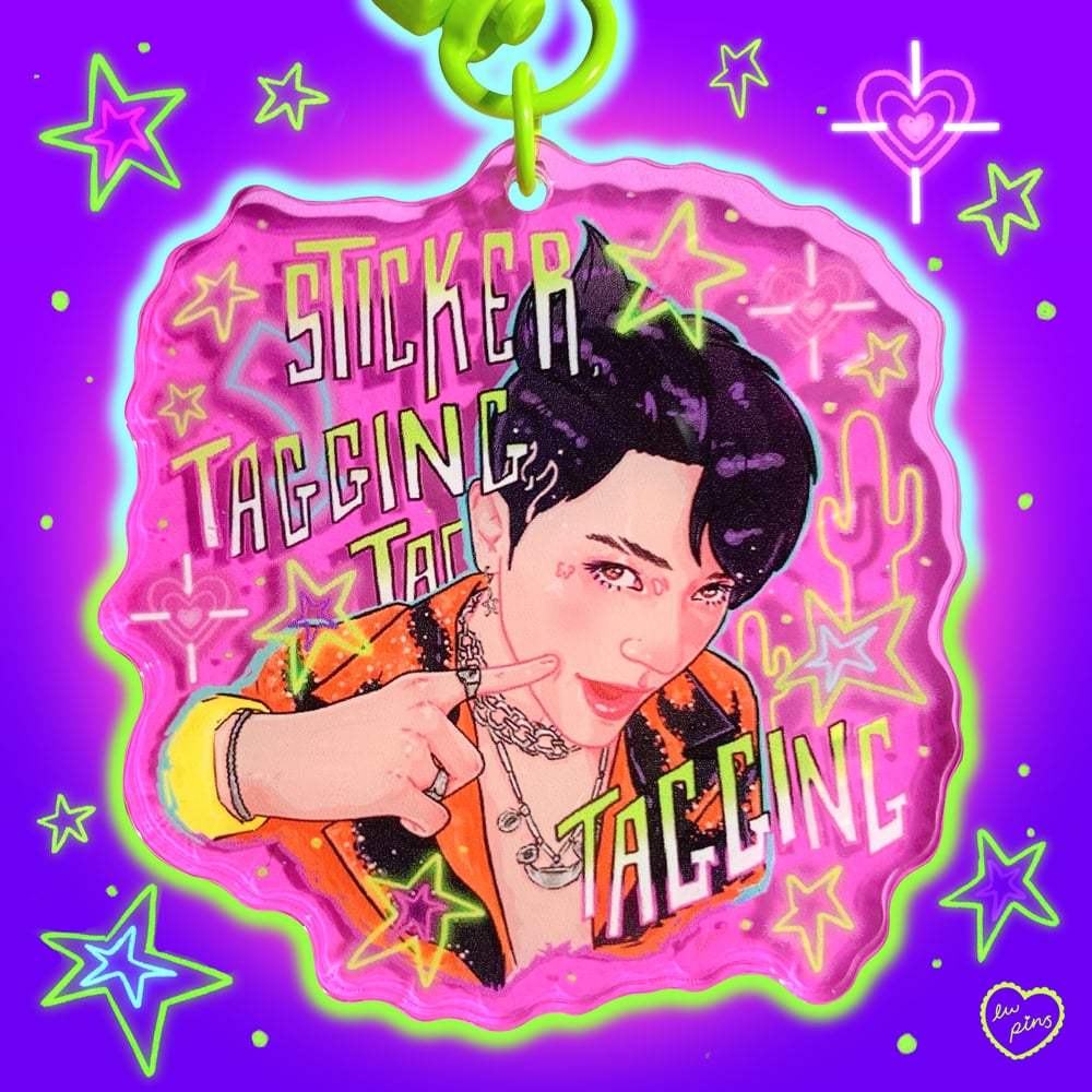 Taeyong Sticker Acrylic Keychain