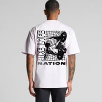 Image 1 of Fenced Hand Drag T-Shirt - White