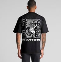 Image 1 of Fenced Hand Drag T-Shirt - Black