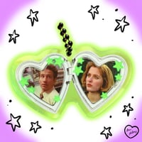 Image 5 of horror heart locket acrylic keychains series 2