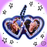 Image 8 of horror heart locket acrylic keychains series 2