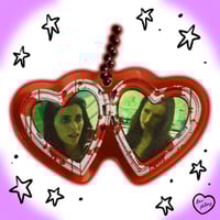Image 7 of horror heart locket acrylic keychains series 2