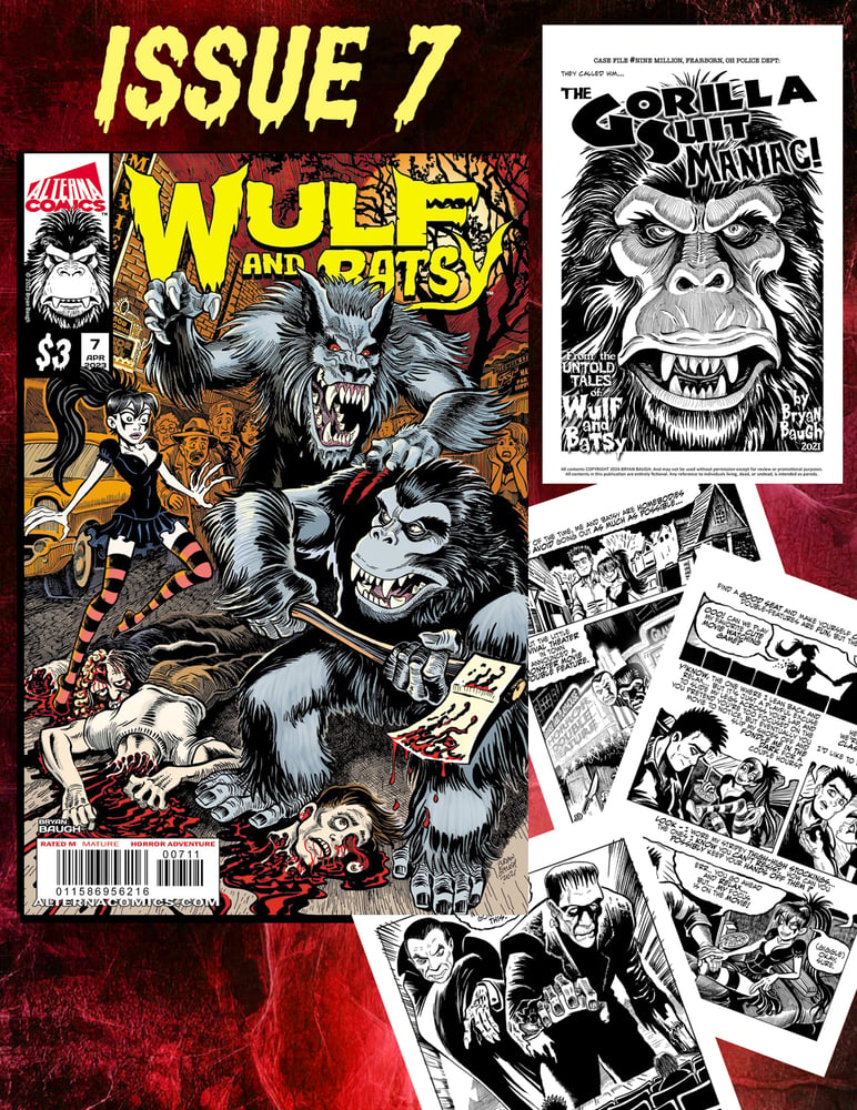 Wulf and Batsy issue 7 | Bryan Baugh's Monster Art and Comics