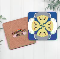 Image 3 of Four Cockatiel Borbs Table Coaster