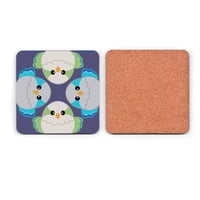 Image 4 of Four Quaker Parrot Borbs Table Coaster