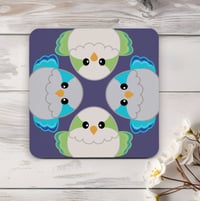 Image 6 of Four Quaker Parrot Borbs Table Coaster