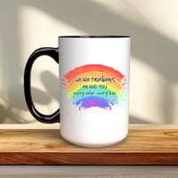 Image 3 of We Are Rainbows 15 oz Mug