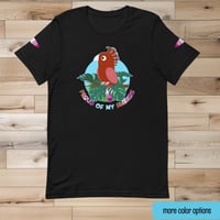 Image 1 of Lesbian Pride Bird Unisex T-shirt
