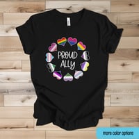 Image 1 of Proud Ally Unisex T-shirt