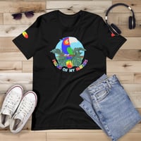 Image 2 of Rainbow Pride Bird Unisex T-shirt