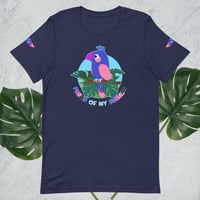 Image 4 of Genderqueer Pride Bird Unisex T-shirt