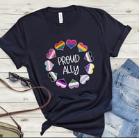 Image 3 of Proud Ally Unisex T-shirt